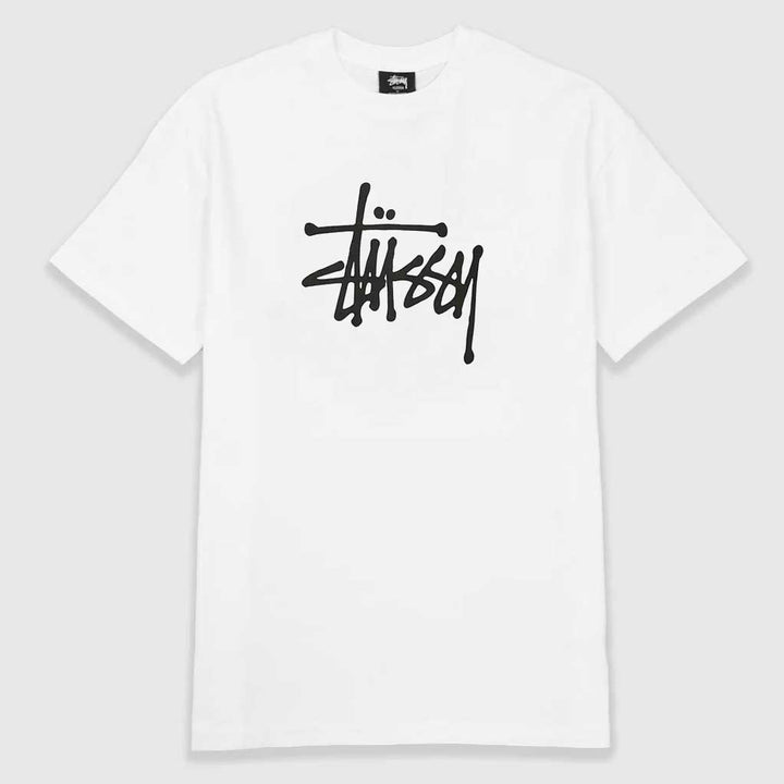 STUSSY BASIC LOGO SS TEE WHITE