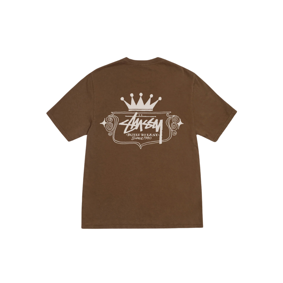 STÜSSY Built To Last Tee Pigment Dyed Brown