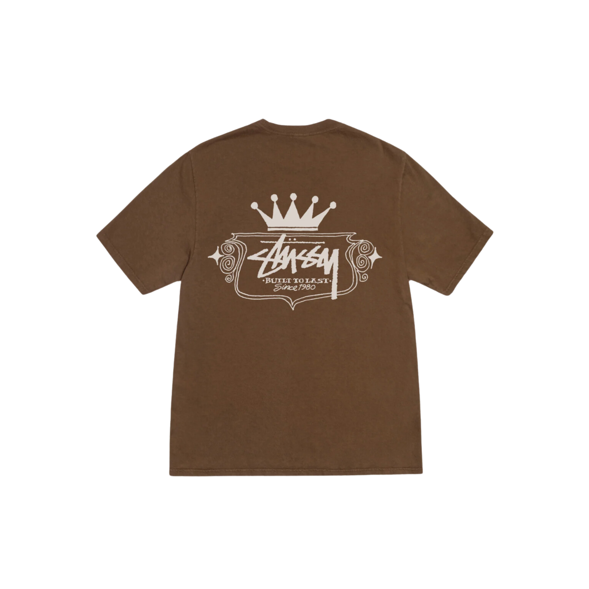STÜSSY Built To Last Tee Pigment Dyed Brown