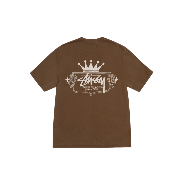 STÜSSY Built To Last Tee Pigment Dyed Brown