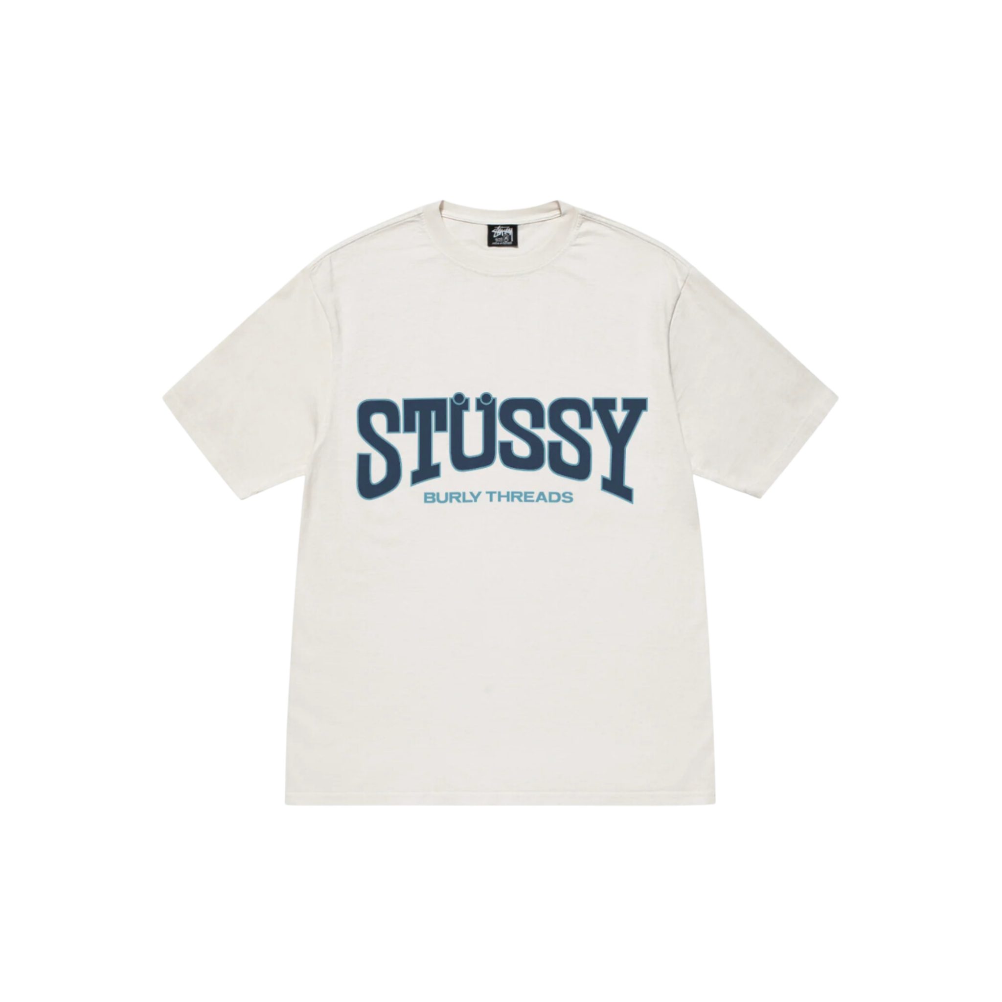 STÜSSY Burly Threads Tee Pigment Dyed White