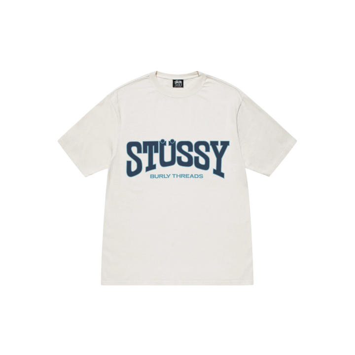 STÜSSY Burly Threads Tee Pigment Dyed White