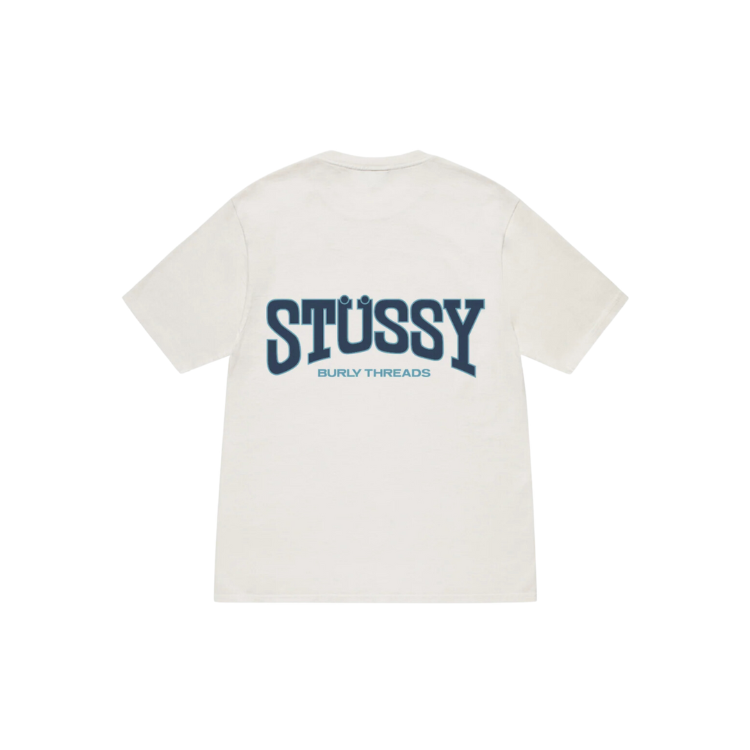 STÜSSY Burly Threads Tee Pigment Dyed White