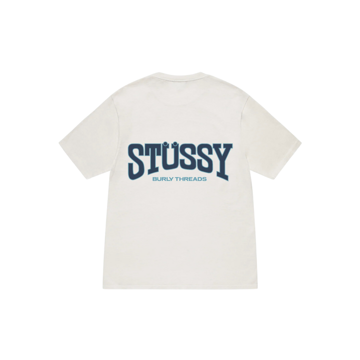 STÜSSY Burly Threads Tee Pigment Dyed White