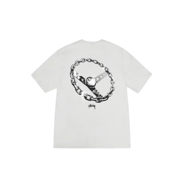 STÜSSY Chain-Link T-shirt Fog