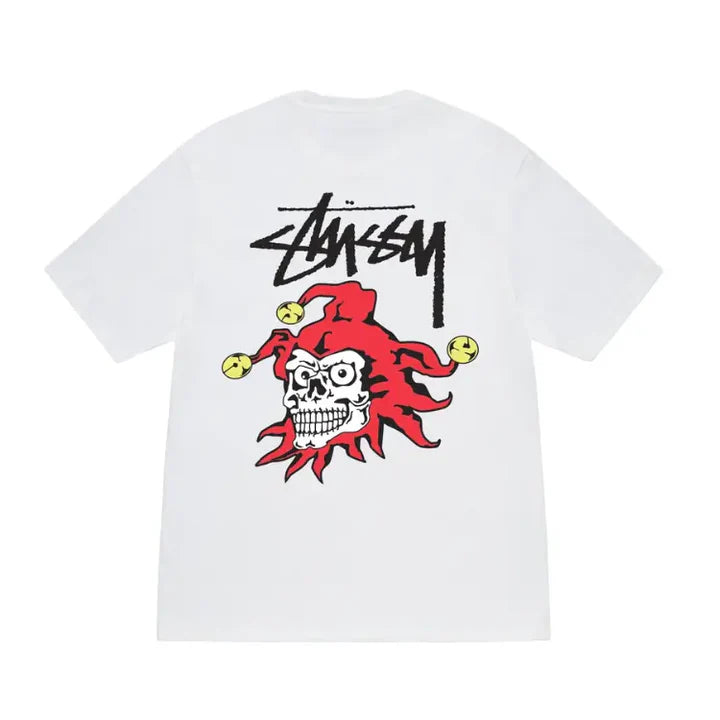 STUSSY JOKER TEE WHITE