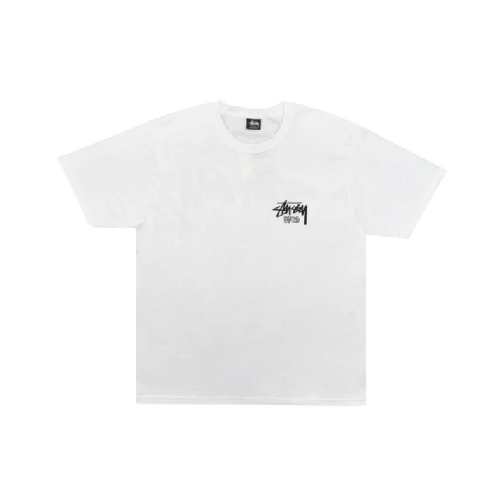 Stussy Stock Paris Tee White