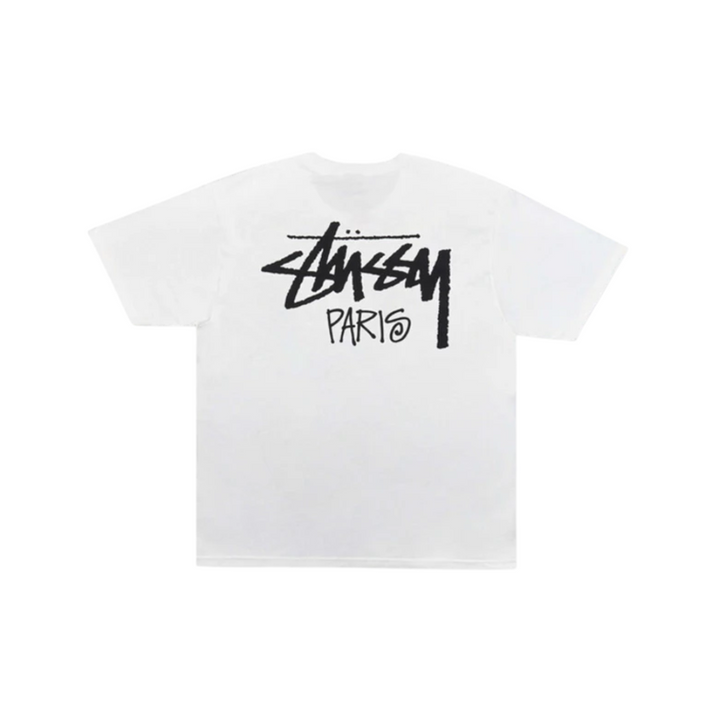 Stussy Stock Paris Tee White