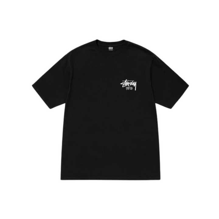 Stussy Stock Paris Tee Black