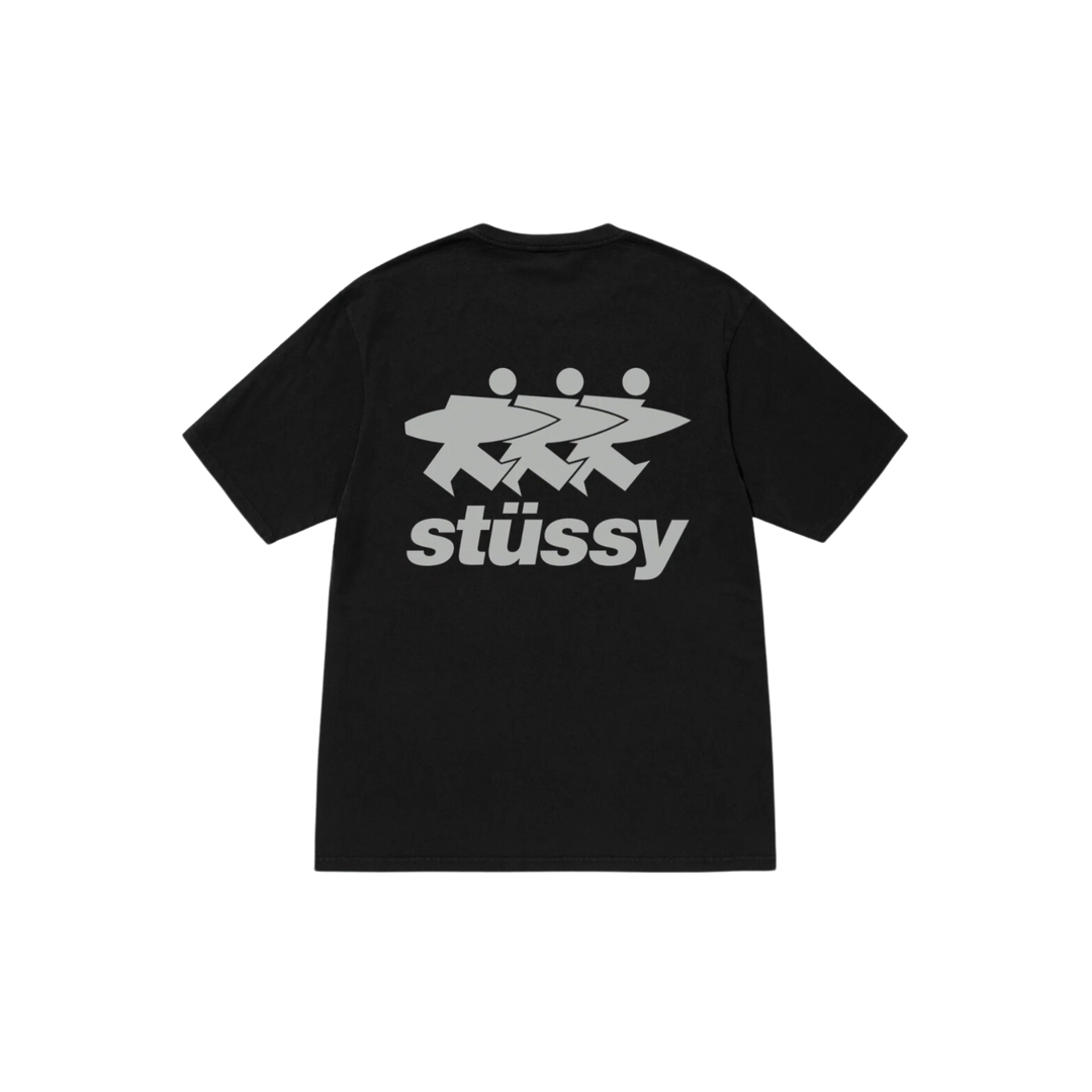 STÜSSY Surfwalk Tee Pigment Dyed Black