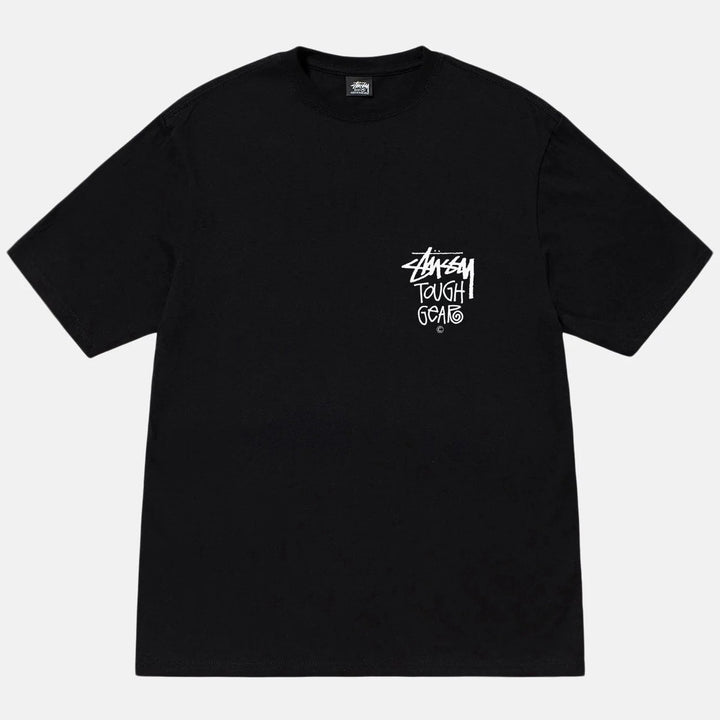 STUSSY TOUGH GEAR TEE BLACK