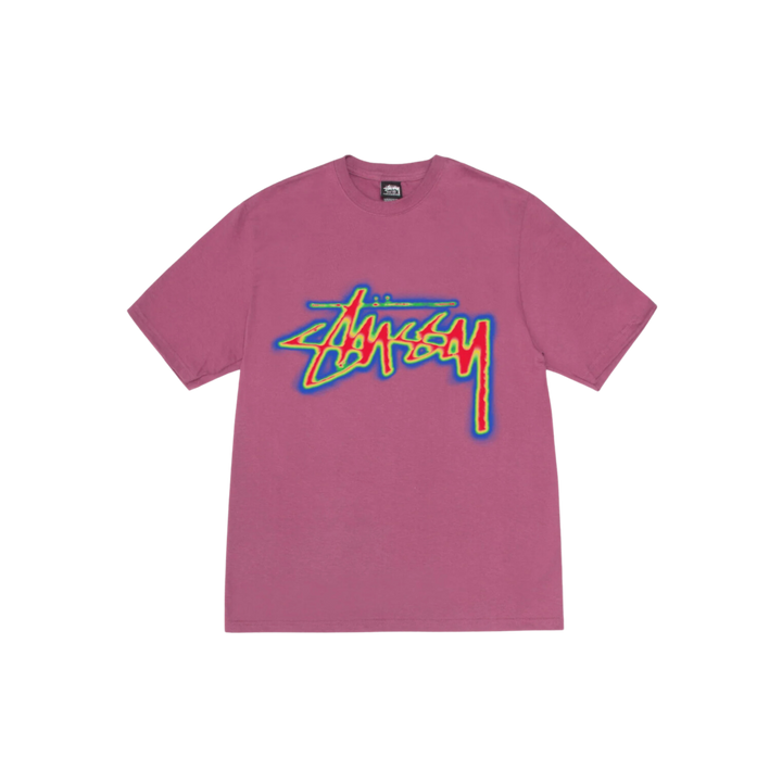 STÜSSY Thermal Stock Tee Berry