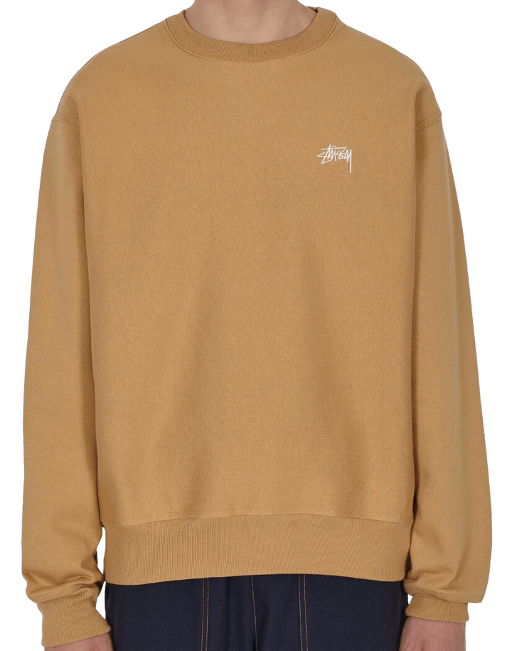 STUSSY Stock Logo Crew Tan Showroom NHype Lodz Polska