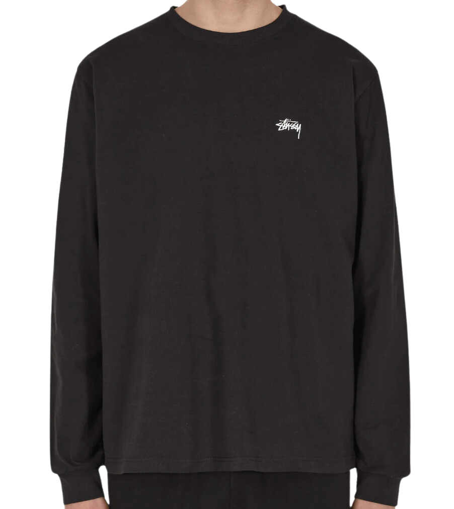 STUSSY Stock Logo LS Crew Black Showroom NHype lodz Polska