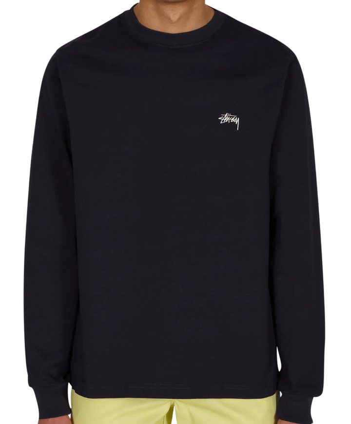 STUSSY Stock Logo LS Crew Navy Showroom nHype Lodz Polska