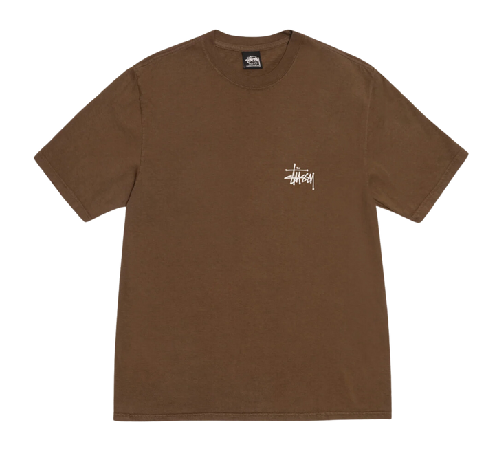 STÜSSY BASIC STÜSSY TEE PIGMENT DYED Brown Showroom NHype Lodz Polska