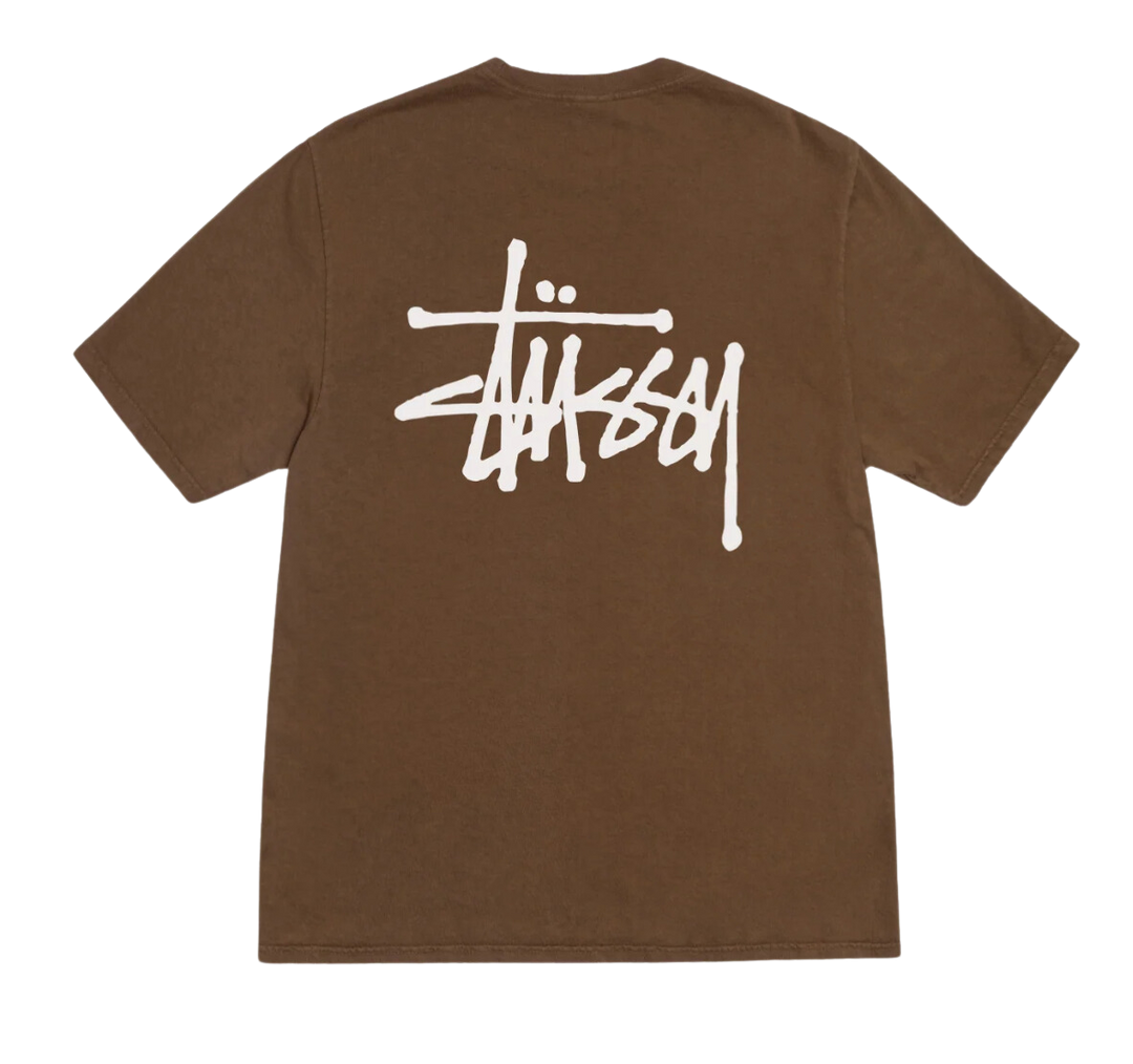 STÜSSY BASIC STÜSSY TEE PIGMENT DYED Brown Showroom NHype Lodz Polska 2