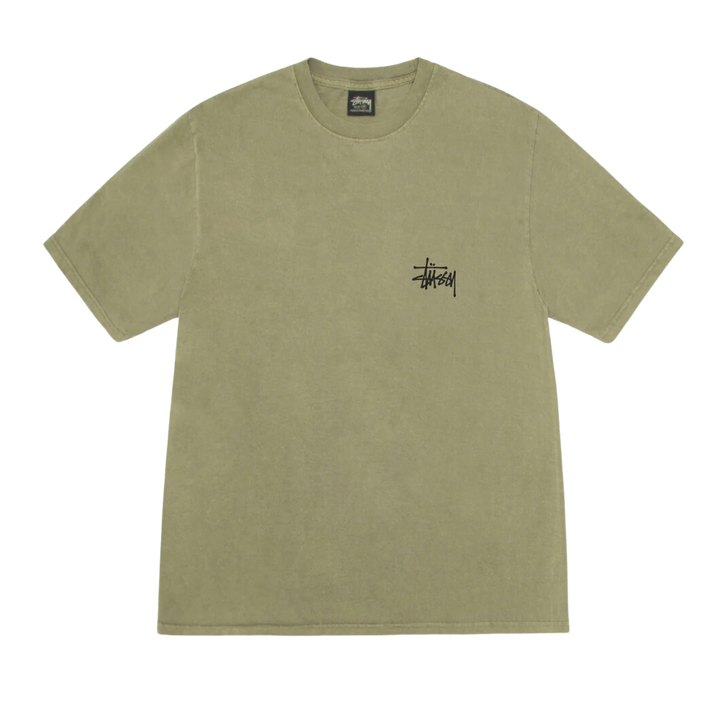 STÜSSY BASIC STÜSSY TEE PIGMENT DYED Olive Showroom nHype Lodz Polska