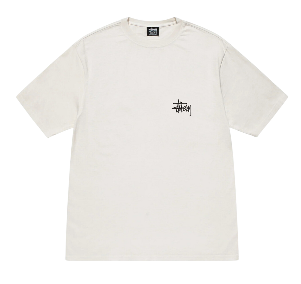 STÜSSY BASIC STÜSSY TEE PIGMENT DYED White – N-Hype STÜSSY BASIC STÜSSY TEE PIGMENT DYED White – N-Hype