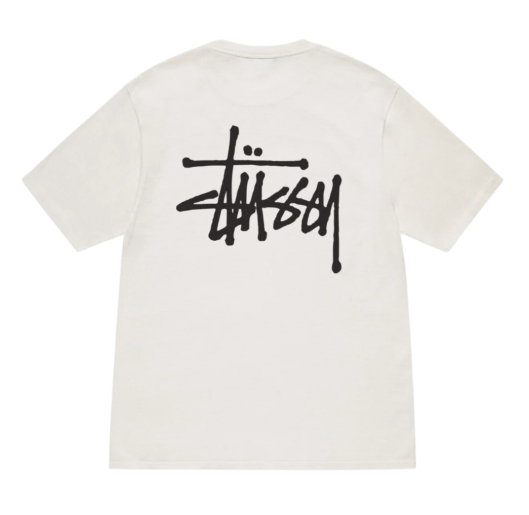 STÜSSY BASIC STÜSSY TEE PIGMENT DYED White – N-Hype STÜSSY BASIC STÜSSY TEE PIGMENT DYED White – N-Hype