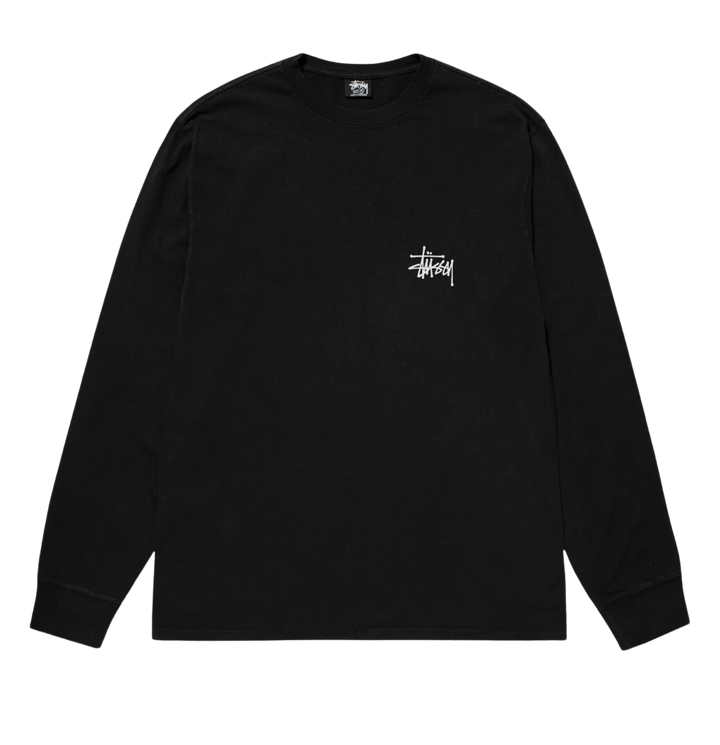 STÜSSY INTL CREW LS TEE PIGMENT DYED Black Showroom NHype Lodz Polska