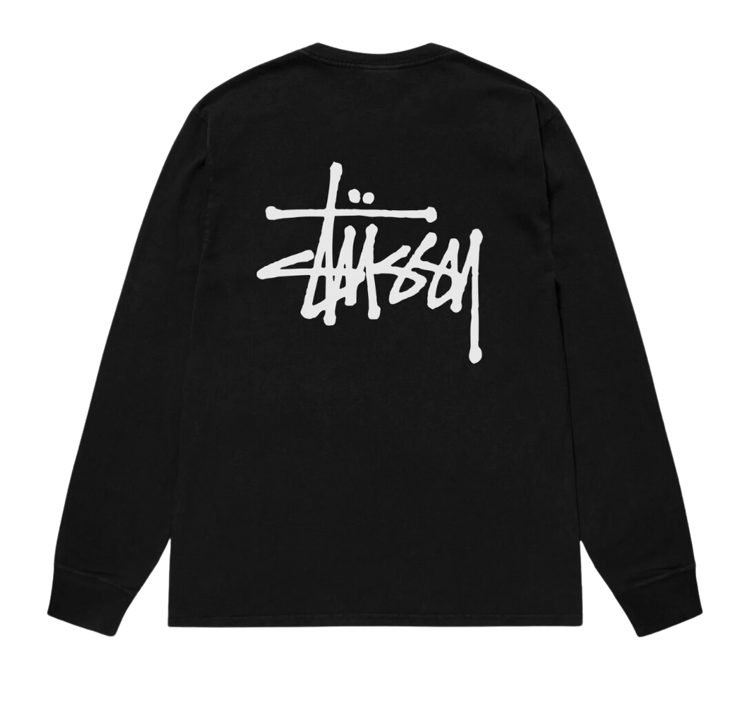 STÜSSY INTL CREW LS TEE PIGMENT DYED Black Showroom NHype Lodz Polska 2