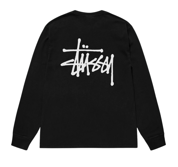 STÜSSY INTL CREW LS TEE PIGMENT DYED Black Showroom NHype Lodz Polska 2