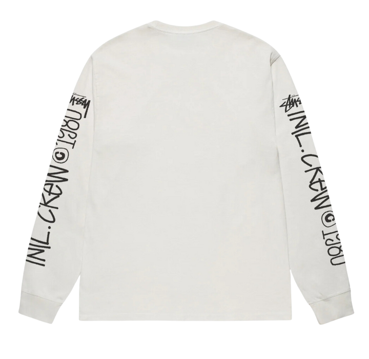 STÜSSY INTL CREW LS TEE PIGMENT DYED White Showroom NHype Lodz Polska 2