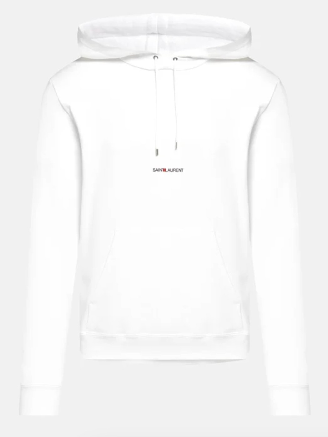 Saint Laurent Basic Hoodie White Showroom NHype Lodz Polska