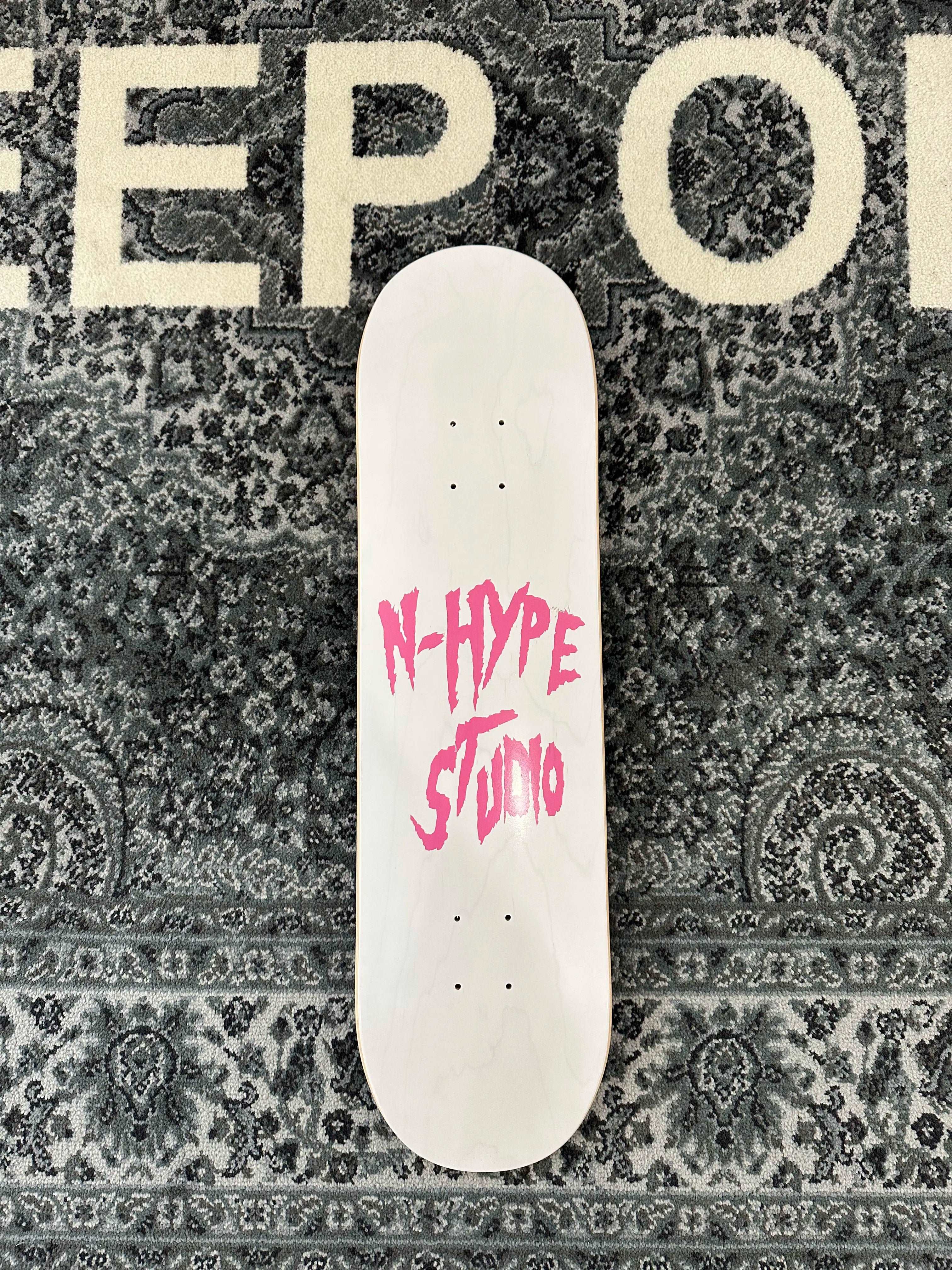 N-Hype Studio Skate Deck / Blat do deskorolki Biały