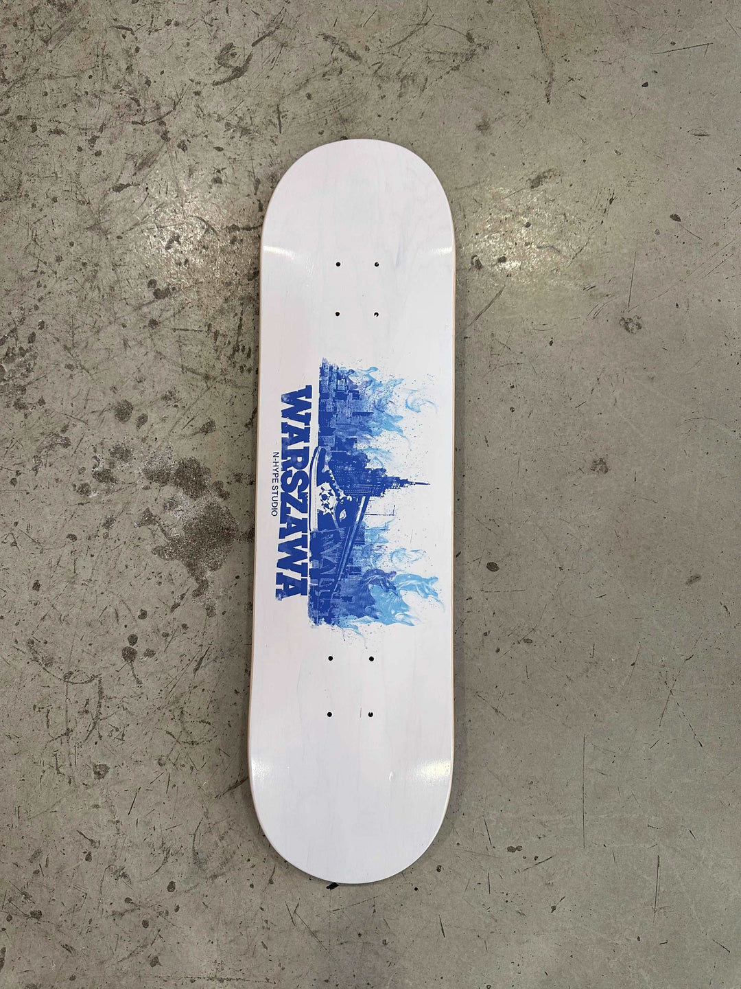 N-Hype Studio Skate Deck / Blat do deskorolki  Warszawa City Pack Blue Flame