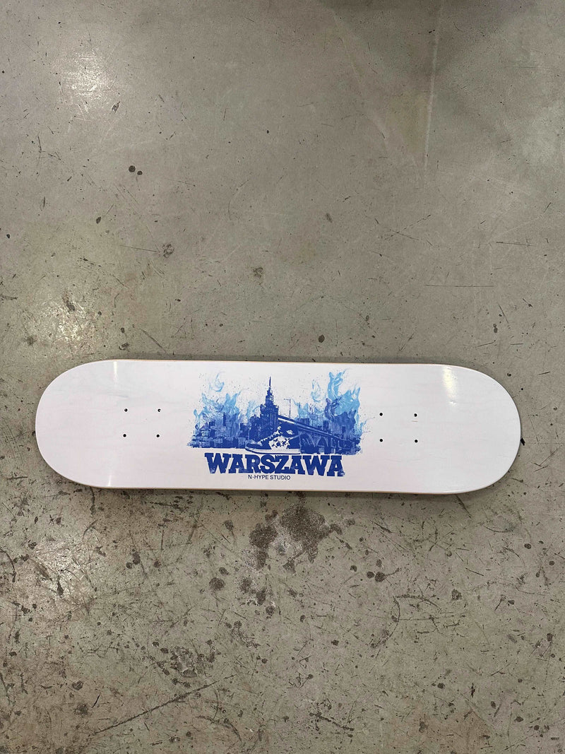 N-Hype Studio Skate Deck / Blat do deskorolki  Warszawa City Pack Blue Flame