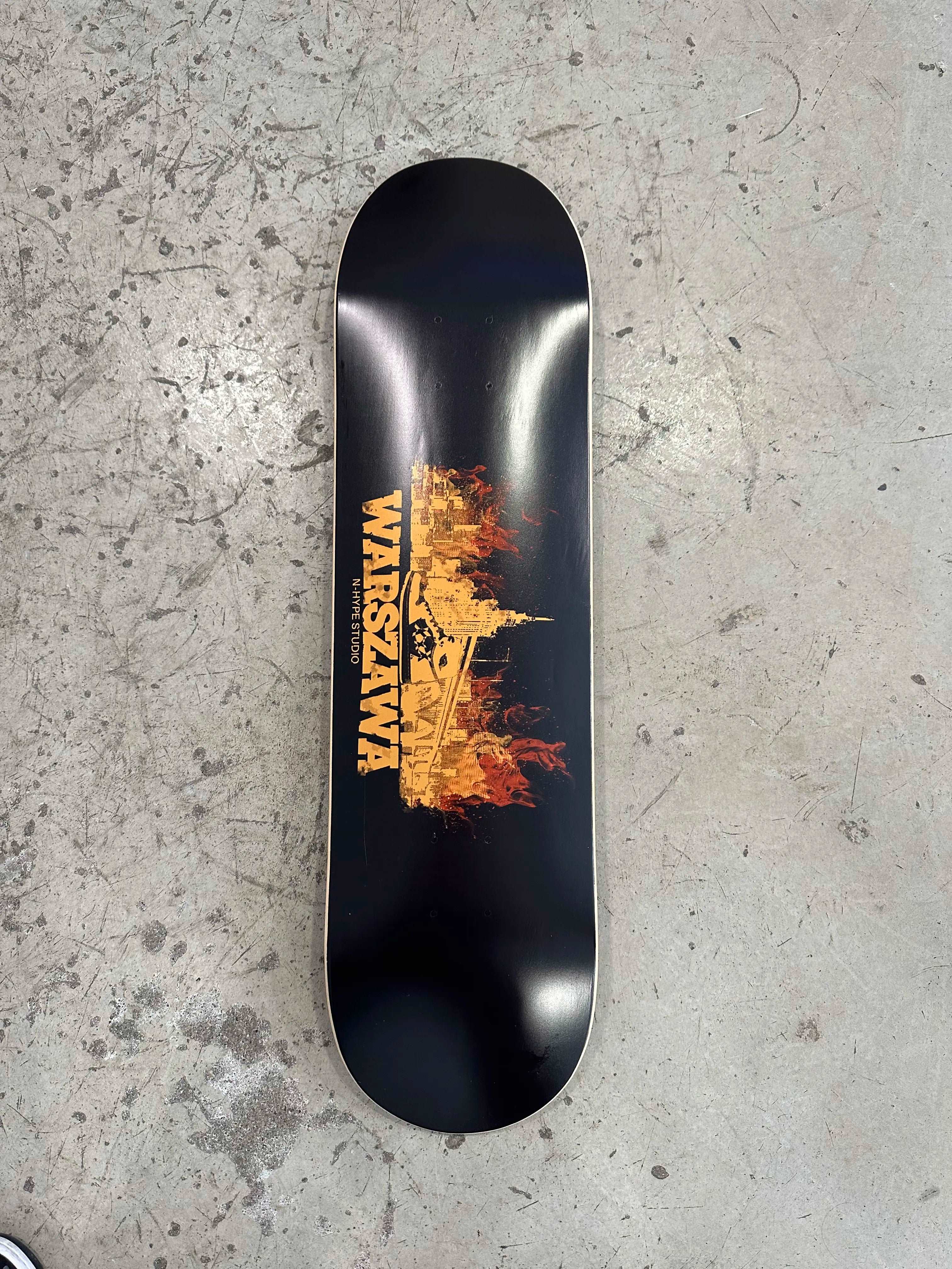 N-Hype Studio Skate Deck / Blat do deskorolki  Warszawa City Pack Orange Flame