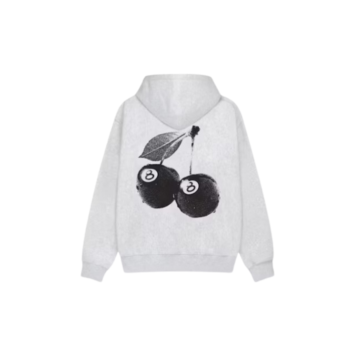 Stussy Cherries Hoodie Ash Heather