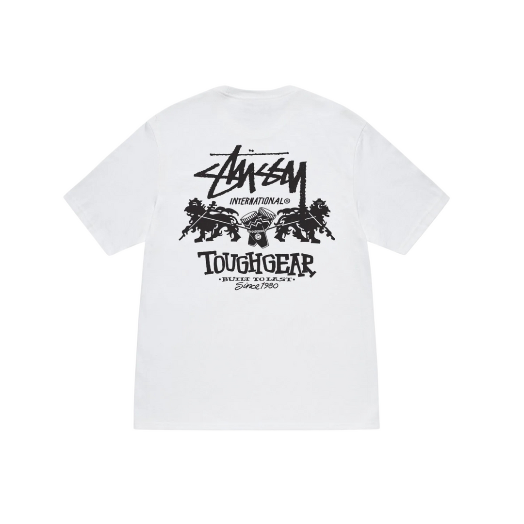 Stussy Tough Gear International Tee White – Streetwear T Stussy Tough Gear International Tee White – Streetwear T