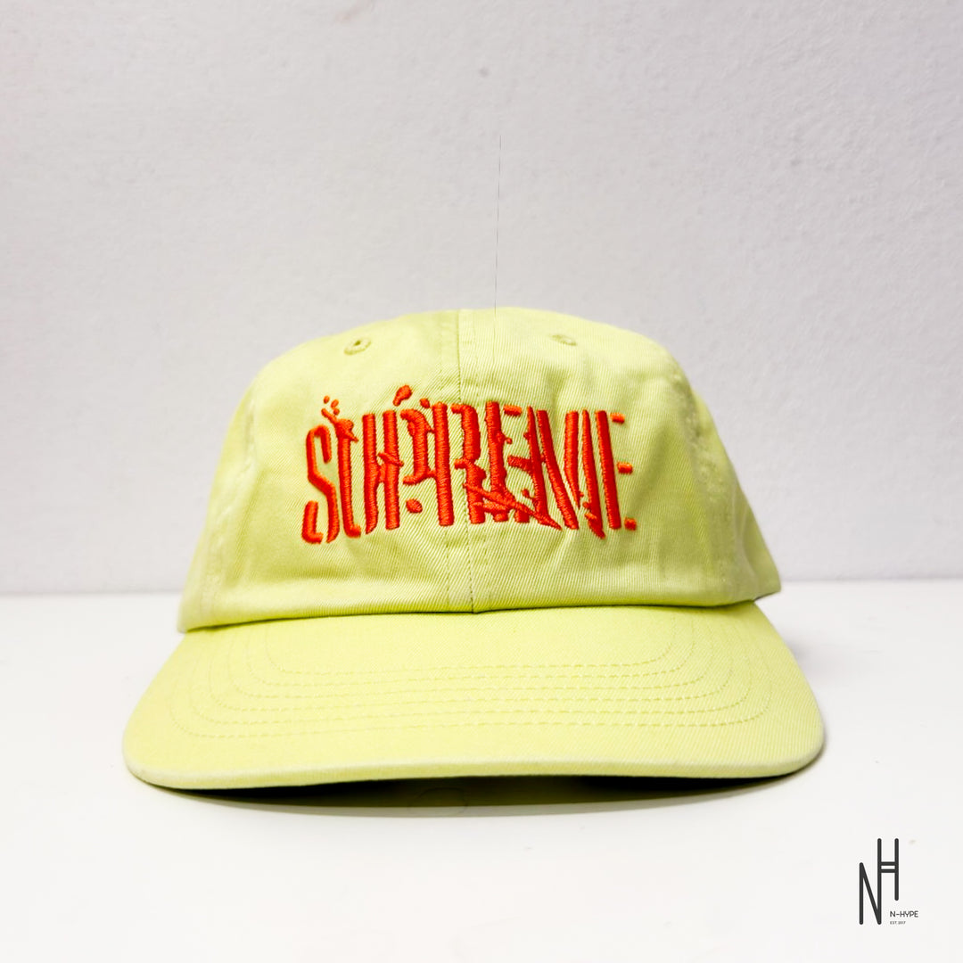 Supreme Splatter 6-Panel Bright Green N-Hype czapka z daszkiem jasny zielony