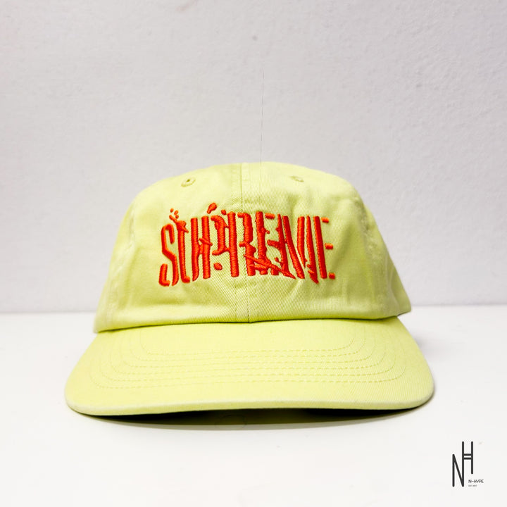 Supreme Splatter 6-Panel Bright Green N-Hype czapka z daszkiem jasny zielony