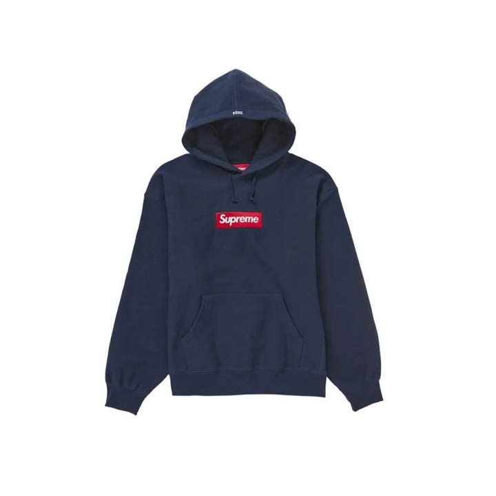 Supreme Box Logo Hooded Sweatshirt Sweatshirt (FW24) Navy