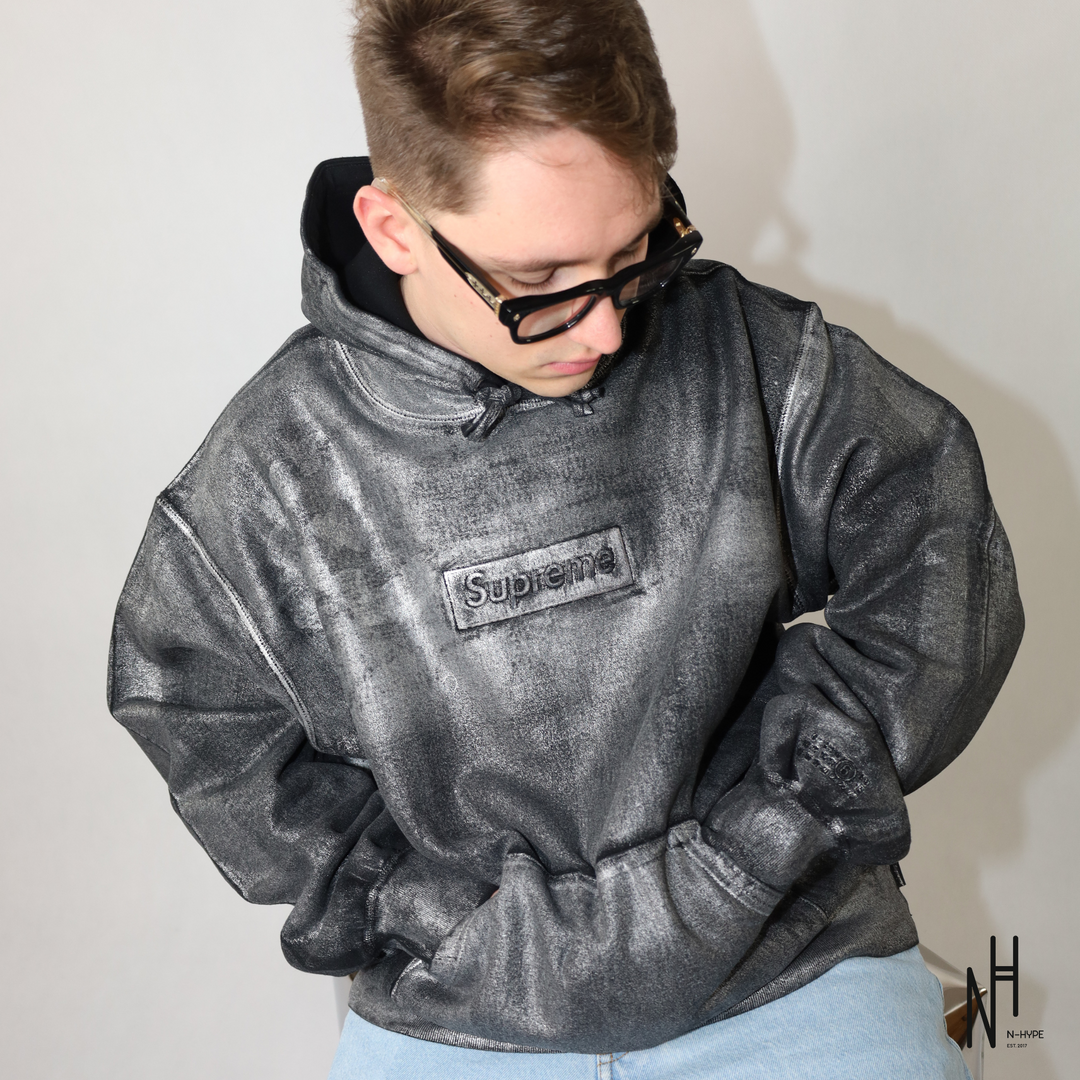 Supreme MM6 Maison Margiela Foil Box Logo Hooded Sweatshirt Supreme MM6 Maison Margiela Foil Box Logo Hooded Sweatshirt