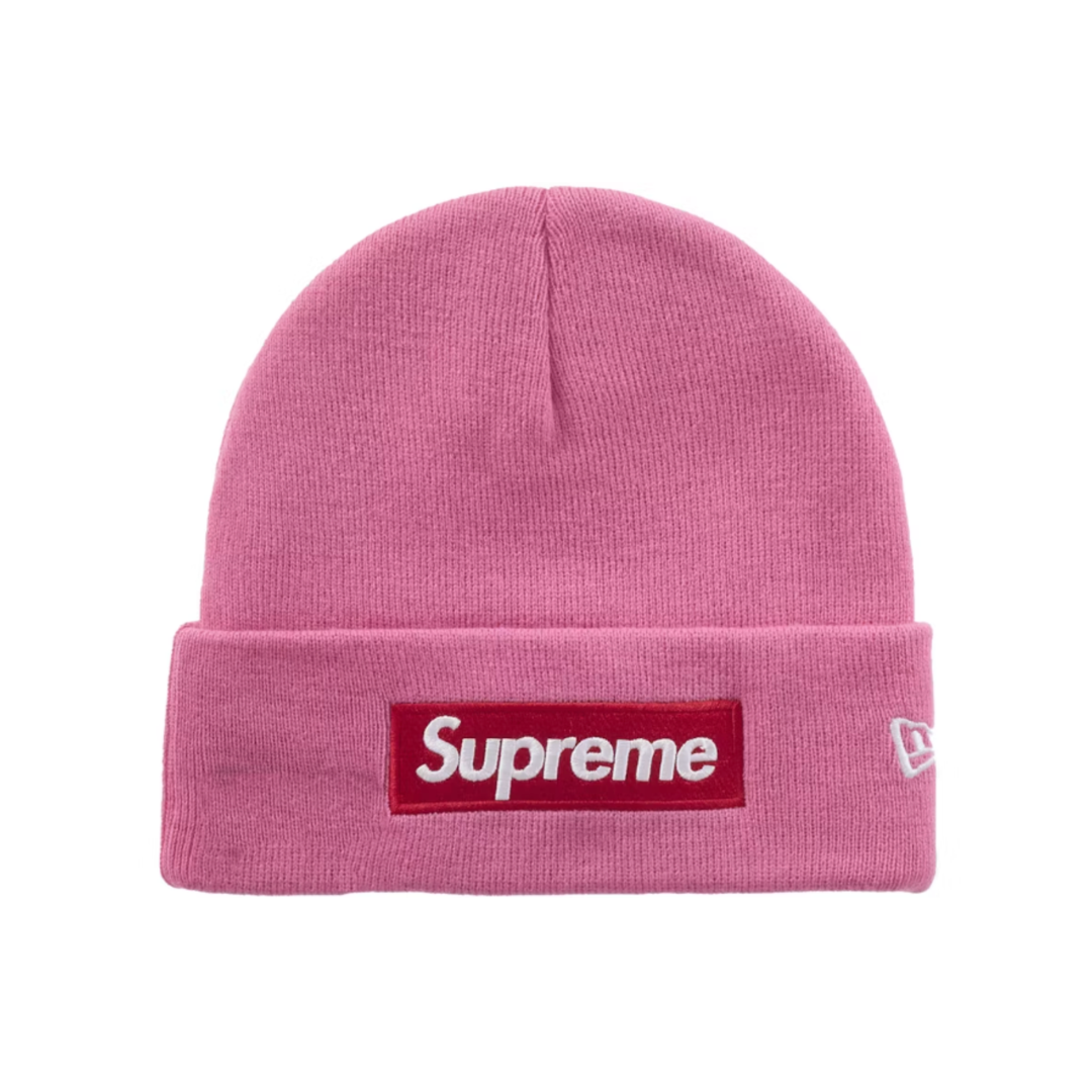 Supreme New Era Box Logo Beanie (FW25) Magenta