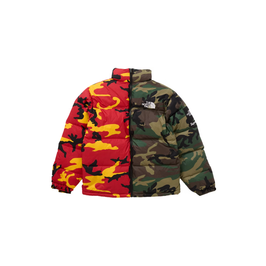 Supreme The North Face Split Nuptse Jacket Camo