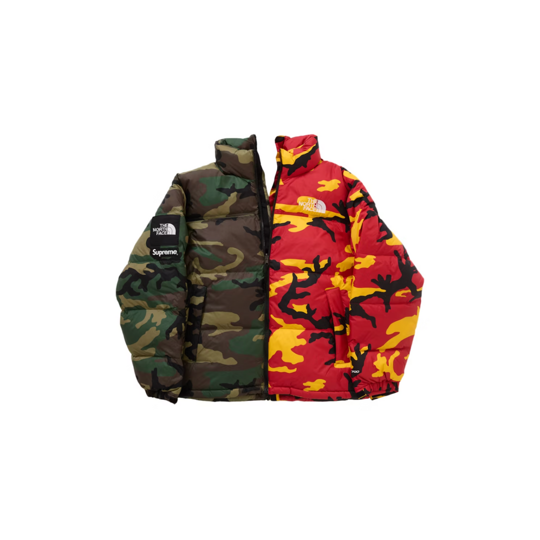 Supreme The North Face Split Nuptse Jacket Camo N Hype