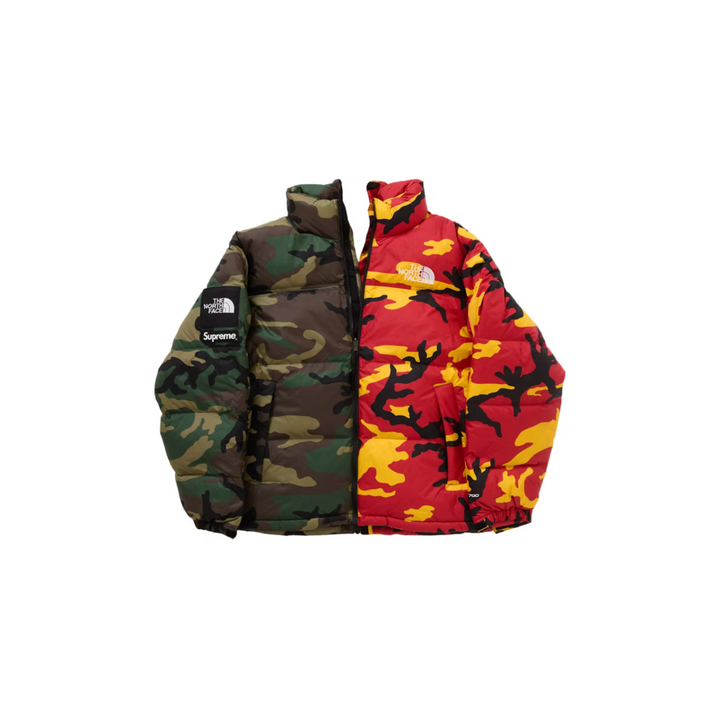 Supreme The North Face Split Nuptse Jacket Camo