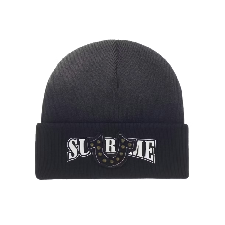 Supreme True Religion Beanie FW25 Black N-Hype streetwear sklep online