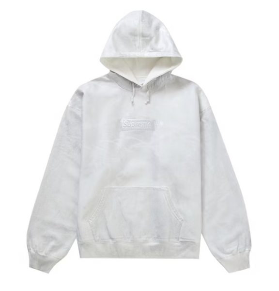 Supreme®/MM6 Maison Margiela FoilHooded Supreme MM6 Maison Margiela Foil Box Logo Hooded Sweatshirt White