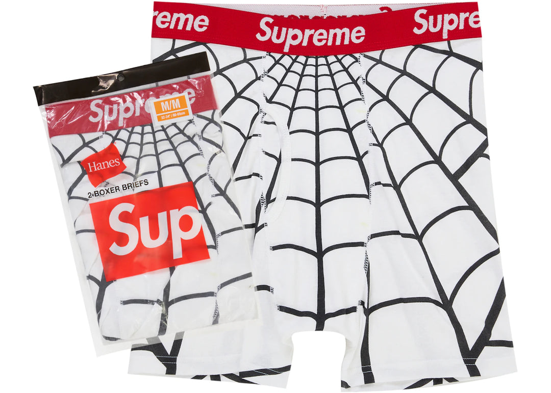Supreme Hanes Spider-Man Boxer Briefs (2 Pack) White - Biel - N-Hype