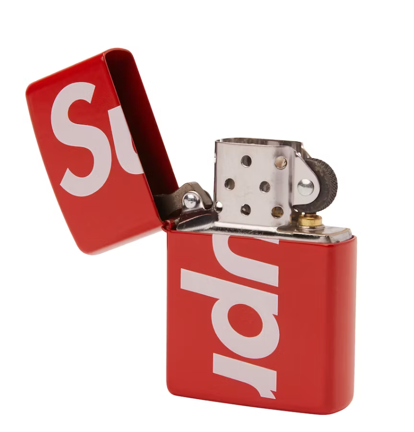 Supreme Logo Zippo Red Lodz Polska Front 2