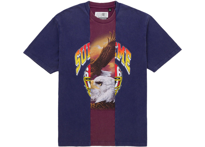 Supreme MM6 Maison Margiela Split S/S Top Navy - Granat - N-Hype