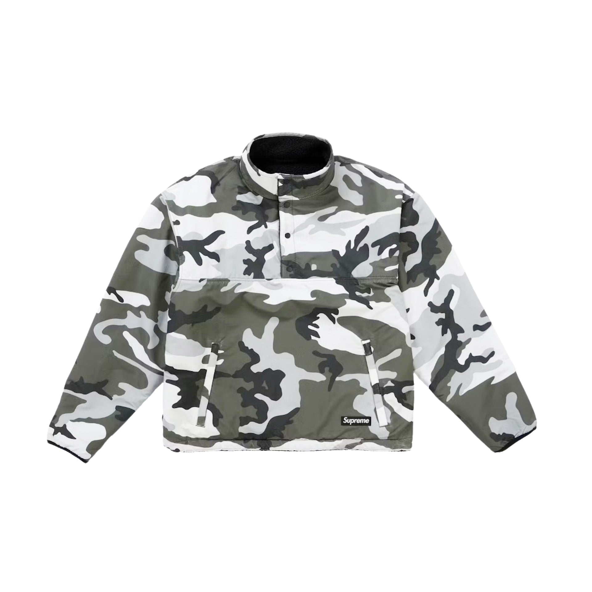 Supreme Polartec Shearling Reversible Pullover Black | N-Hype