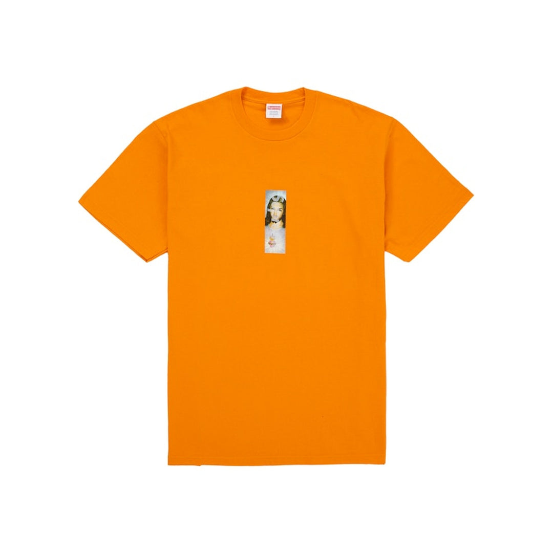 Supreme Prayer Card Box Logo Tee Orange - Pomarańczowy - N-Hype